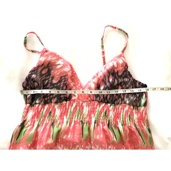 SHE'S COOL - WOMEN SPAGUETTI STRAPLIGHT WEIGHT FLORAL MAXI DRESS SIZE MEDIUM - Picture 5 of 6